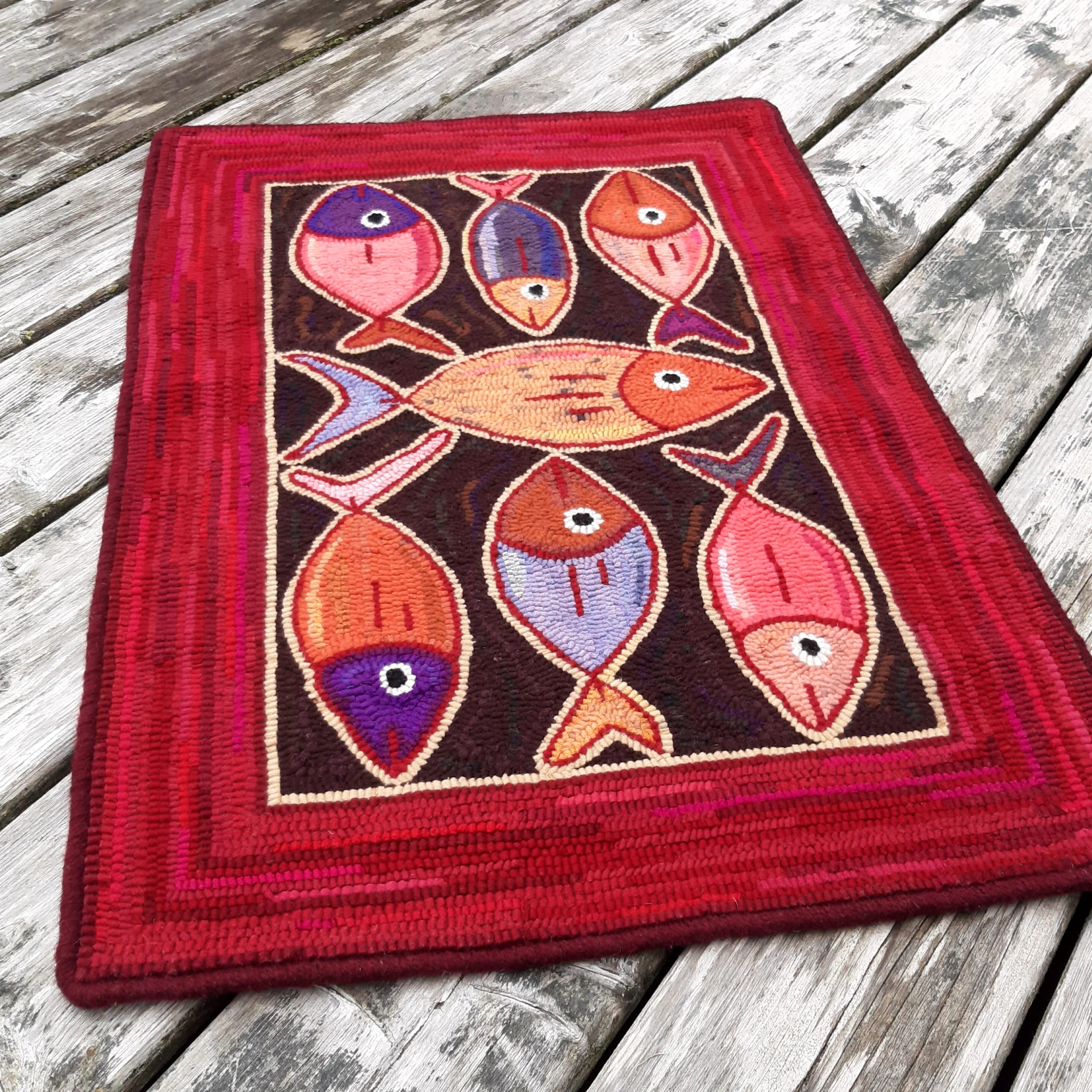 Folky Fish Rug Martina Lesar