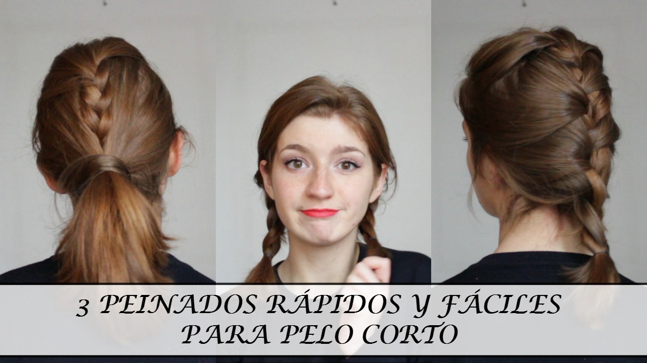 3 PEINADOS FÁCILES Y RÁPIDOS PARA PELO CORTO Martina Lubian