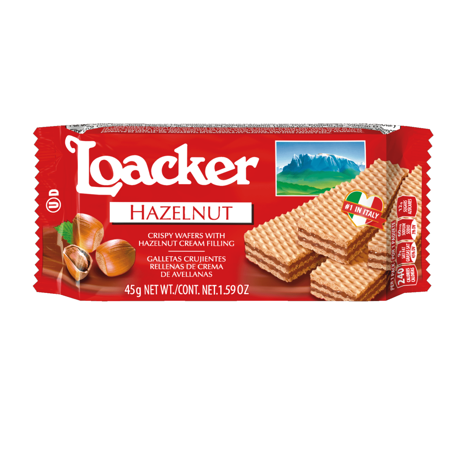 LOACKER WAFER COOKIE HAZELNUT 12CT Martin & Snyder Product Sales