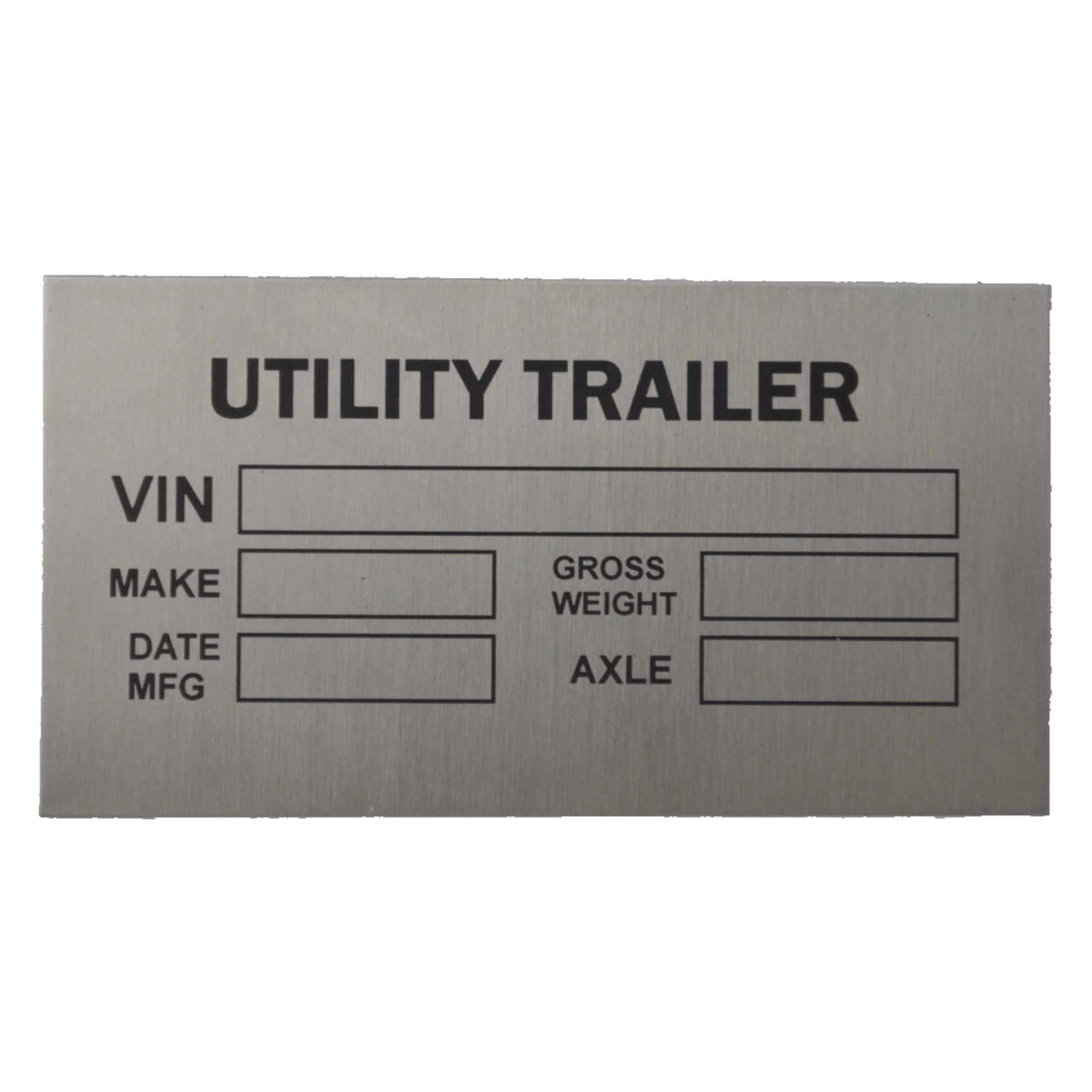 Engraved Stainless Steel Plate Martin Awards