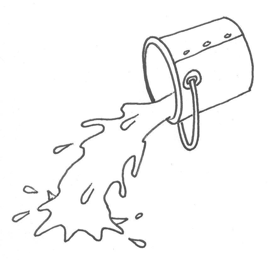 Spilt Paint Page Coloring Pages