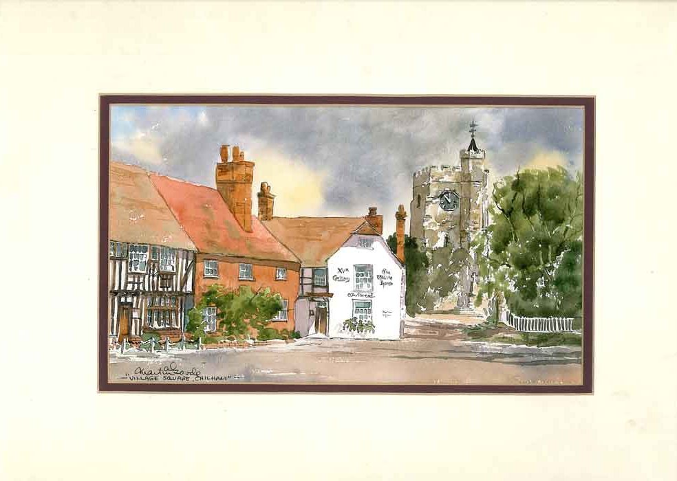 Chilham, Kent Original Watercolour Painting by Martin Goode Martin Goode Watercolours