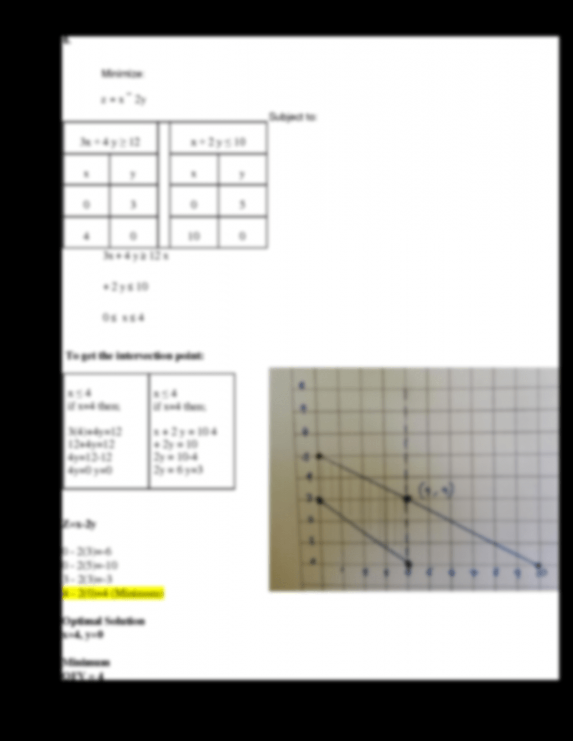 Linear Programming Worksheet Answers Martin Lindelof