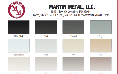 Pole Barn Frame Color Choices | Try Our Color Chart Today!