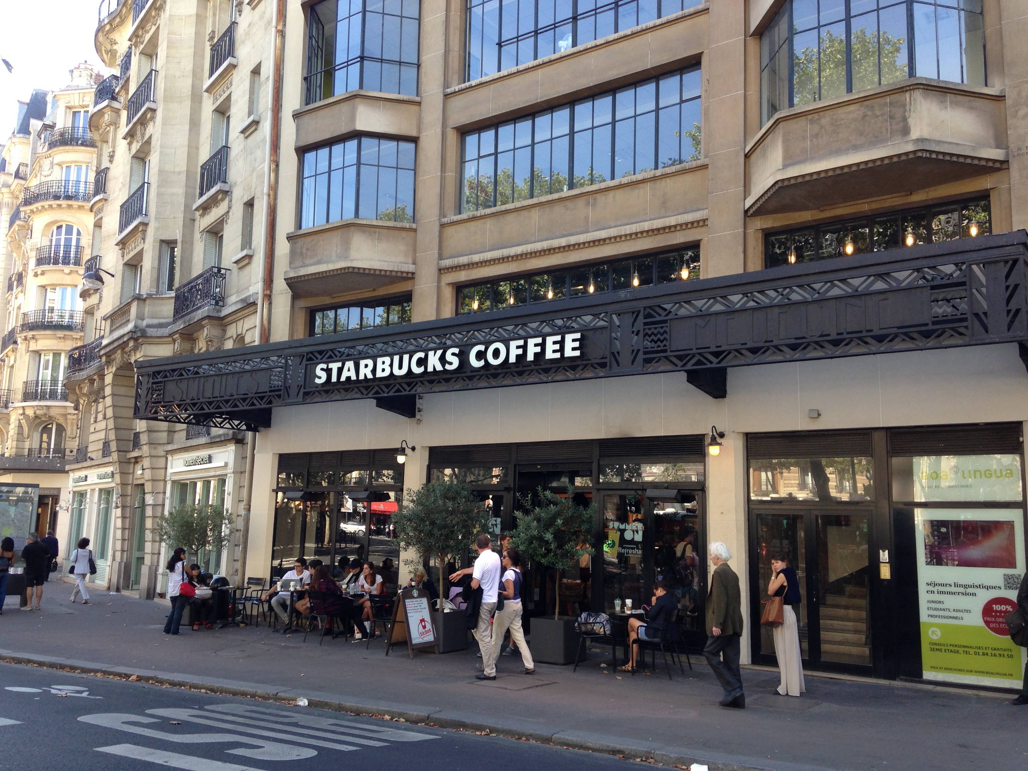 Starbucks in Paris MARTY ALMQUIST