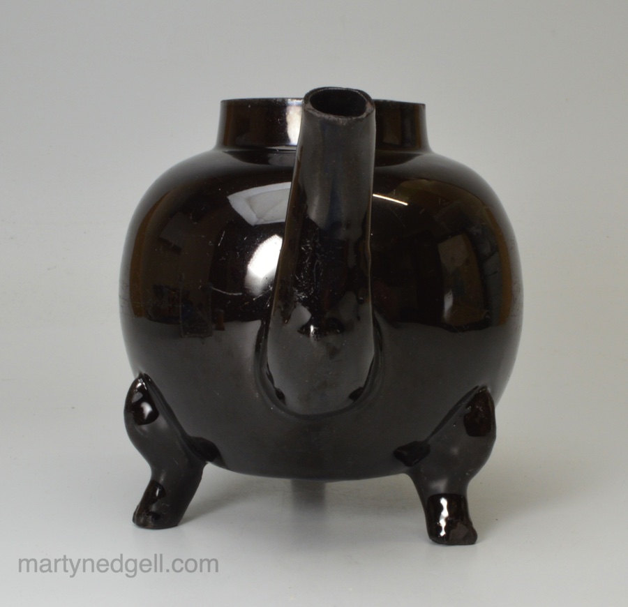Jackfield black pottery teapot, circa 1770 Martyn Edgell Antiques Ltd.