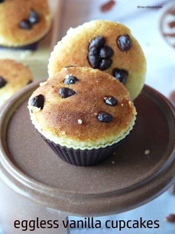 easy eggless cupcakes /how to bake eggless cupcakes Marudhuskitchen