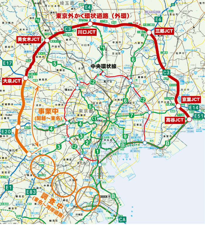 随分前ですが外環開通しました Maruhiro Associates