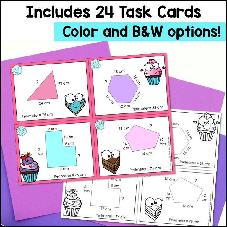 Find the Missing Side Perimeter Problems - Marvel Math