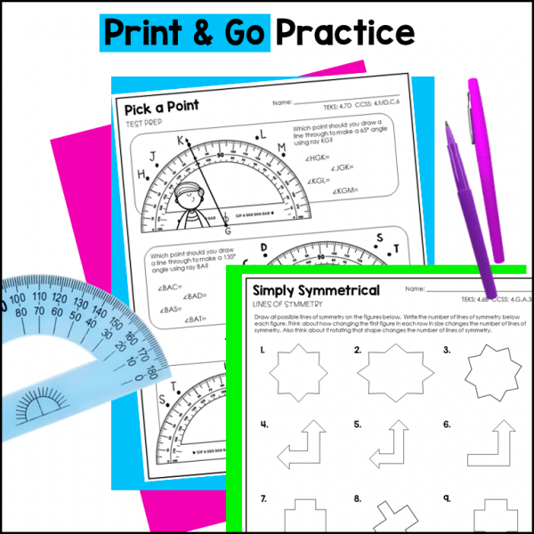 4th Grade Geometry Worksheets Marvel Math