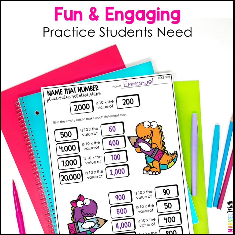 3rd Grade Place Value Worksheets - Marvel Math