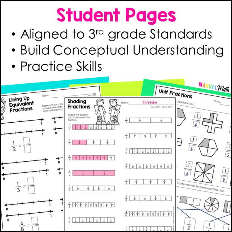 Equivalent Fractions Worksheet 3rd Grade
