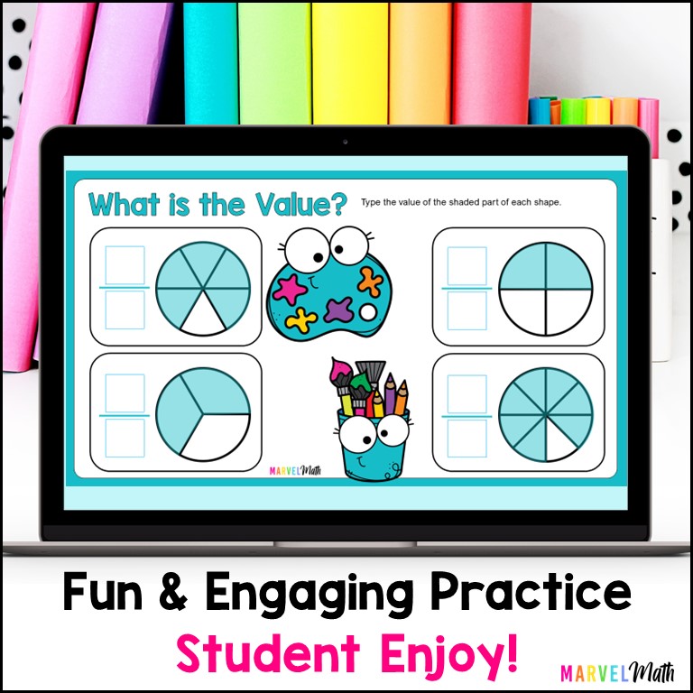 Introduction to Fractions - 3rd Grade Fractions Google Slides TEKS 3.3A