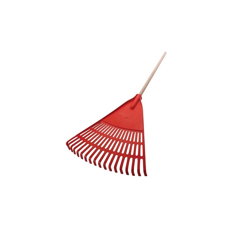 Plastic garden leaf rake