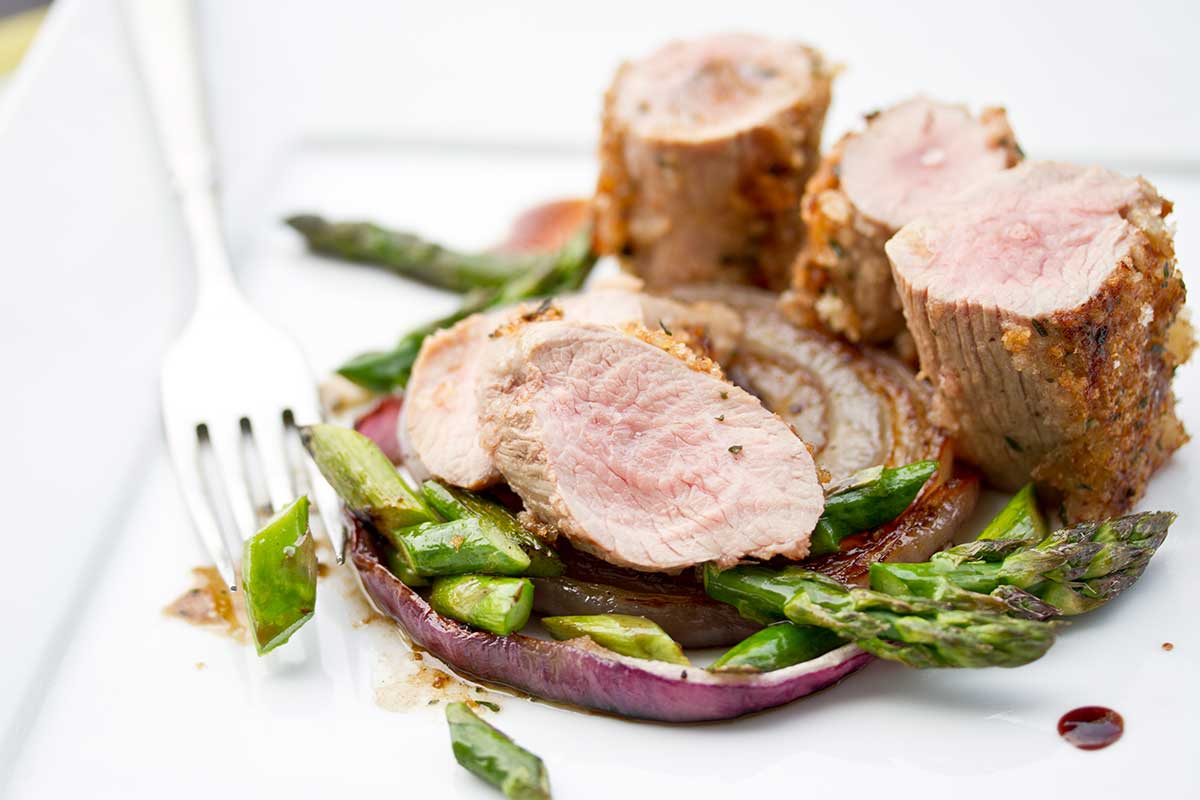 Lamb Eye of Rounds w/ Dijon Panko Crust Marx Foods Blog