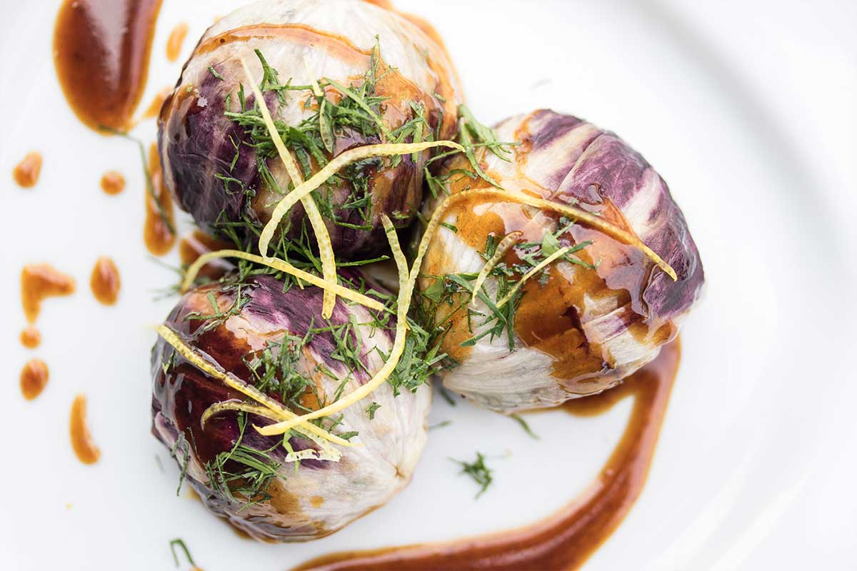 Rabbit Meatballs in Radicchio Appetizer Marx Foods Blog