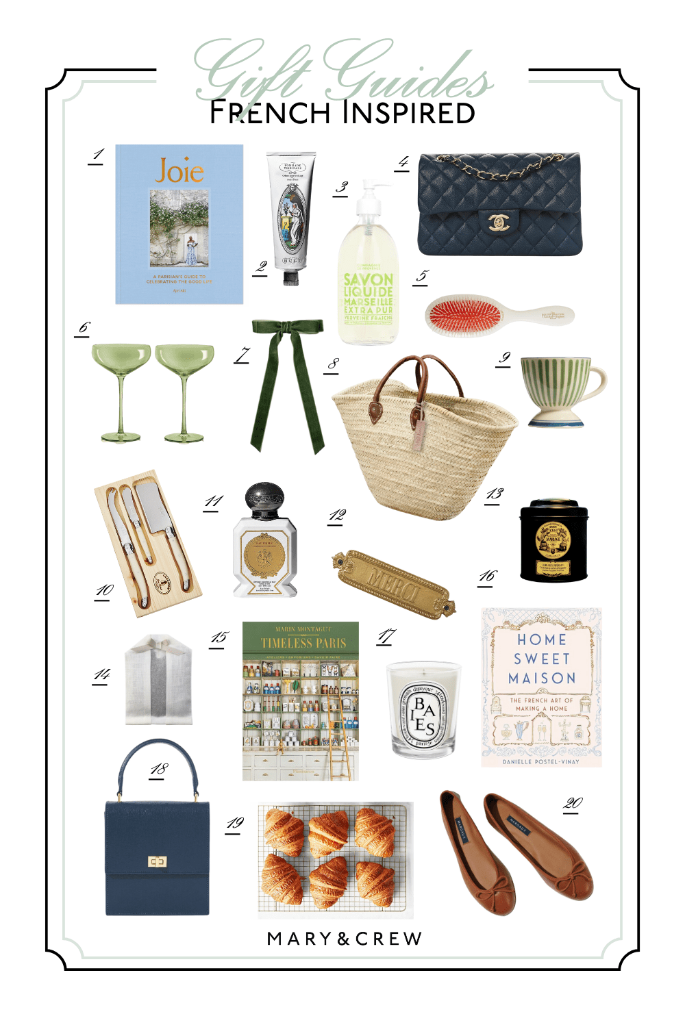 Gift Guide Frenchinspired Mary&Crew