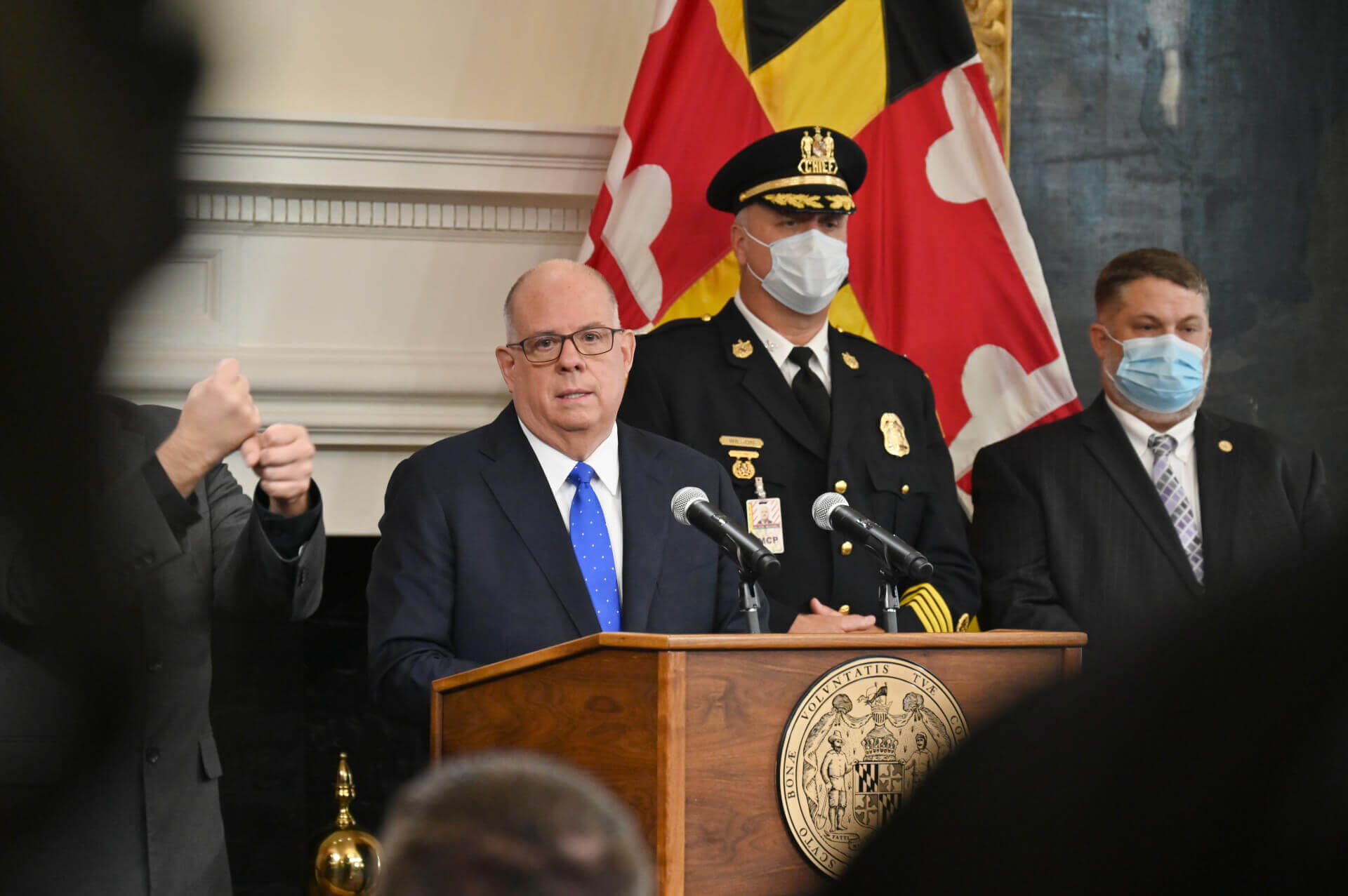 Hogan Clashes With Mosby, Other Baltimore Leaders Over His Latest Crime