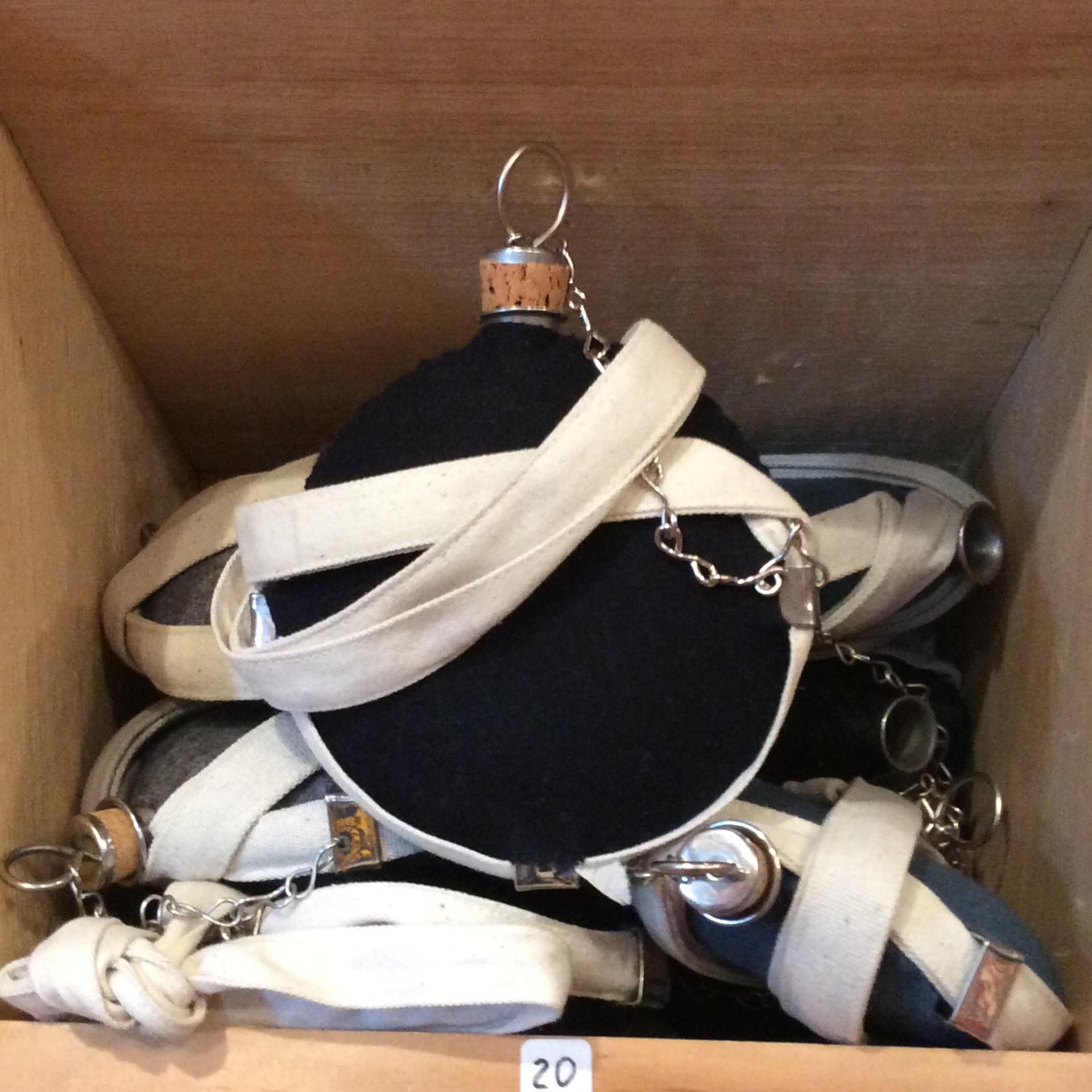 Canteen Steel, Navy Small The Maryland Sutler