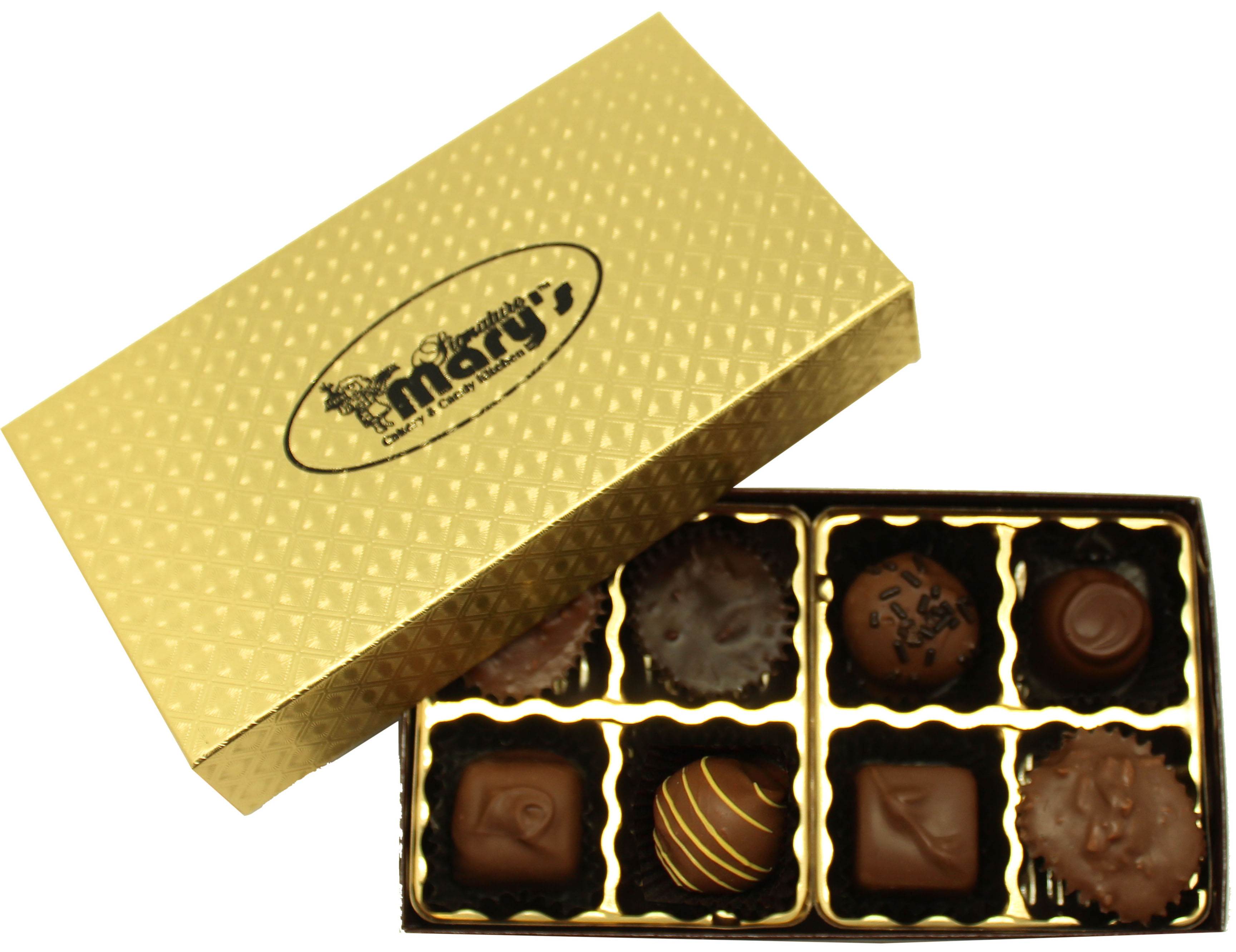 8 Piece Boxed Chocolates Mary's Cakery and Candy Kitchen