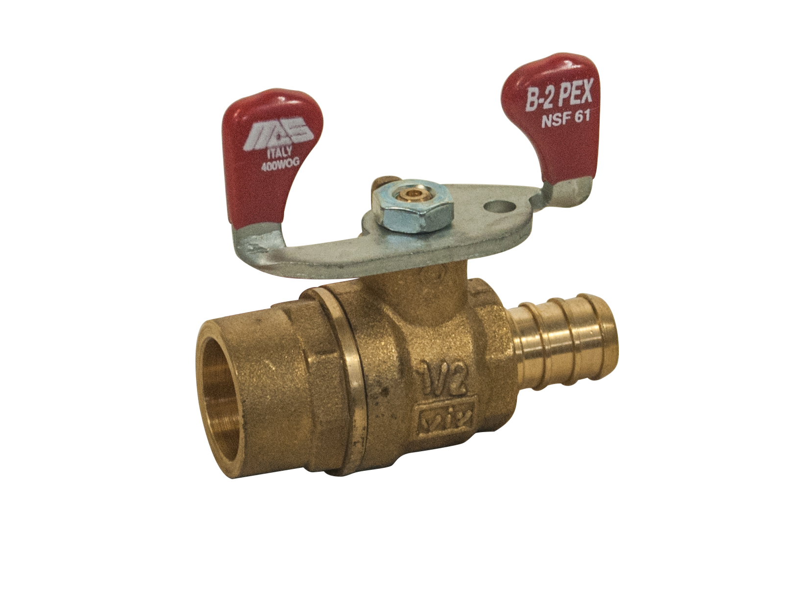 B2PEX MAS, Brass (BRS), Reduced Port, Ball Valve M. A. Stewart