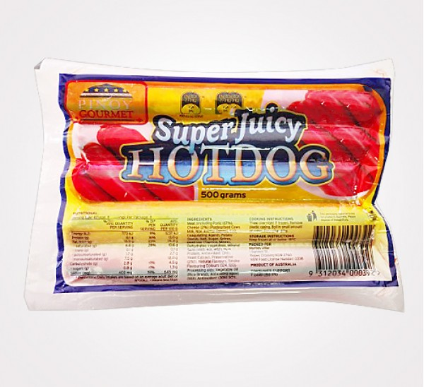 Pinoy Gourmet Hotdog Reg 500g Masagana Oriental Variety Store