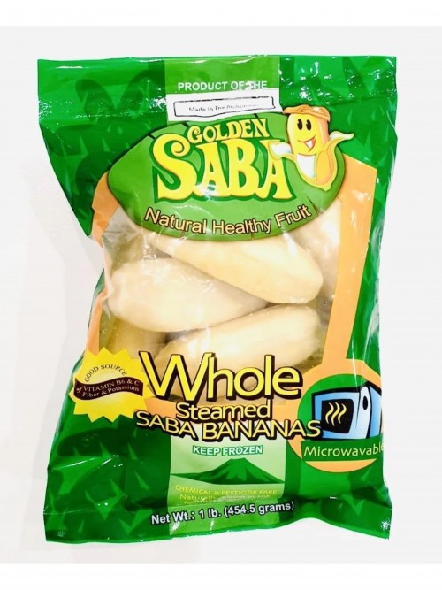 Golden Saba 454.5g Whole Steamed Saba Bananas Frozen Masagana