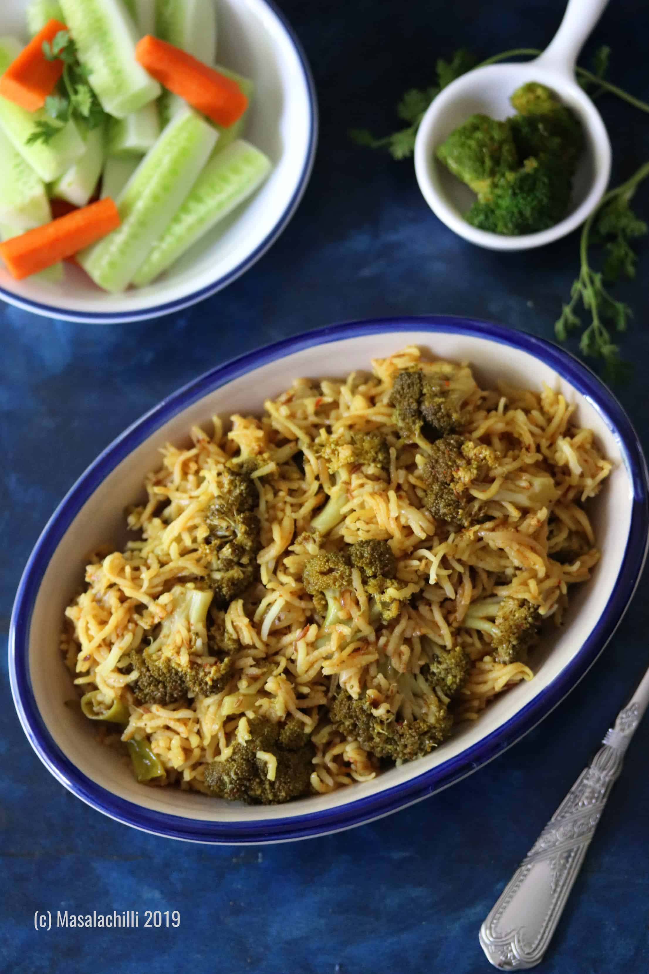 Broccoli Rice Recipe Masalachilli A Complete Vegetarian Food Experience!
