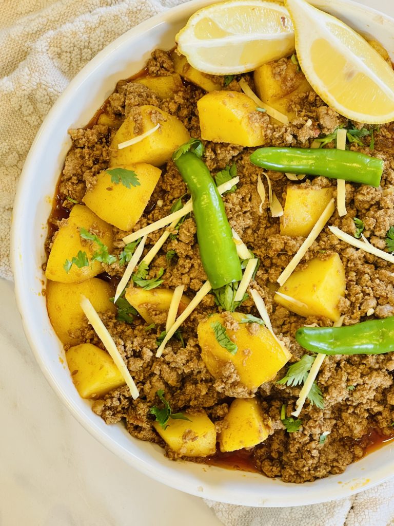 A Simple Aloo Keema Pakistani Ground Beef And Potato Dish