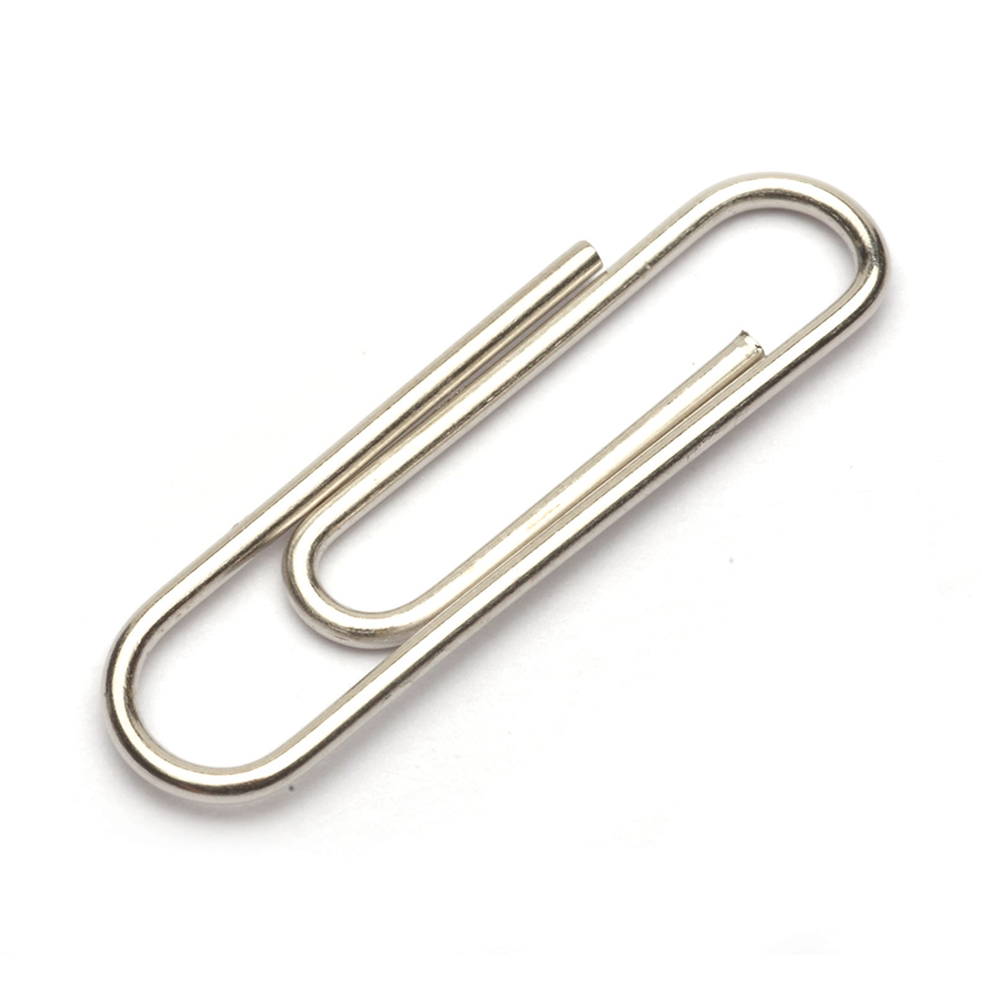 210 Paper Clips No1 100 pcs Nickel MAS