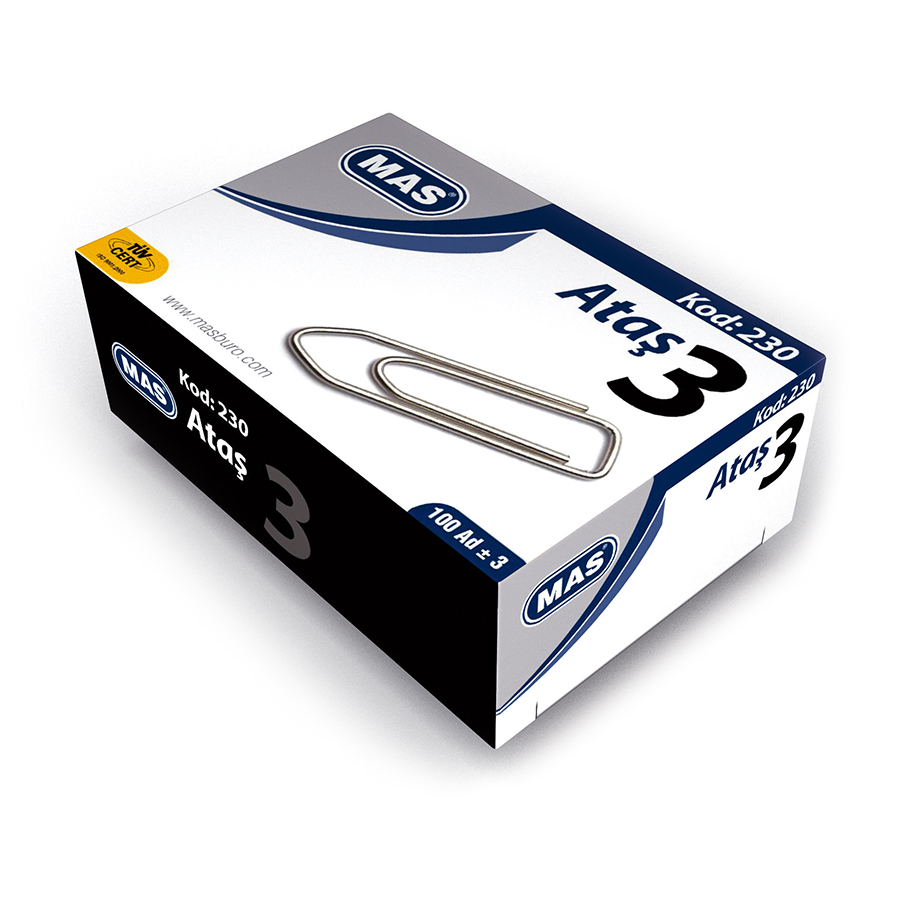 230 Paper Clips No3 100 pcs MAS