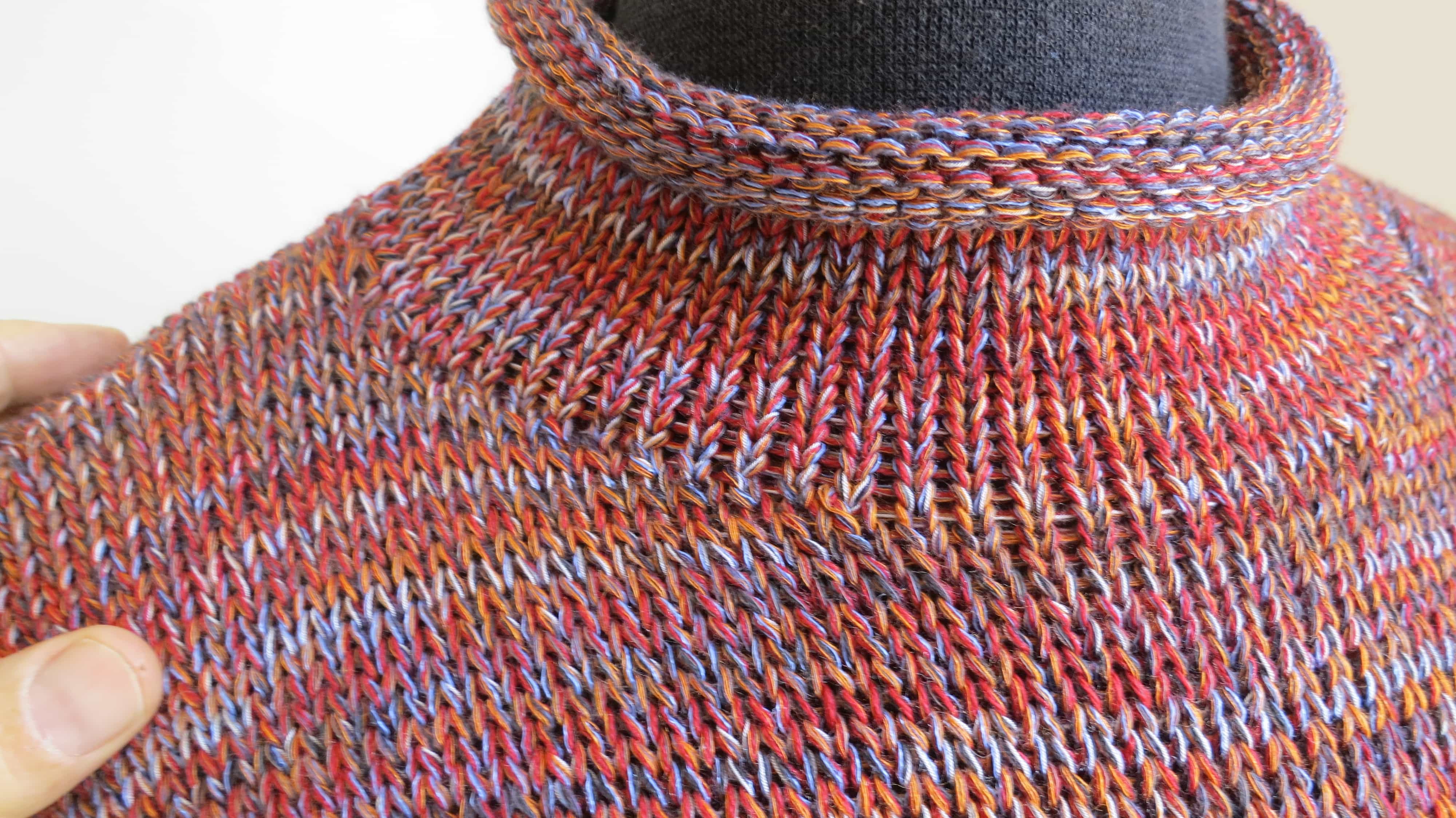 Anleitung Runder Halsausschnitt Die Maschinenstrickschule