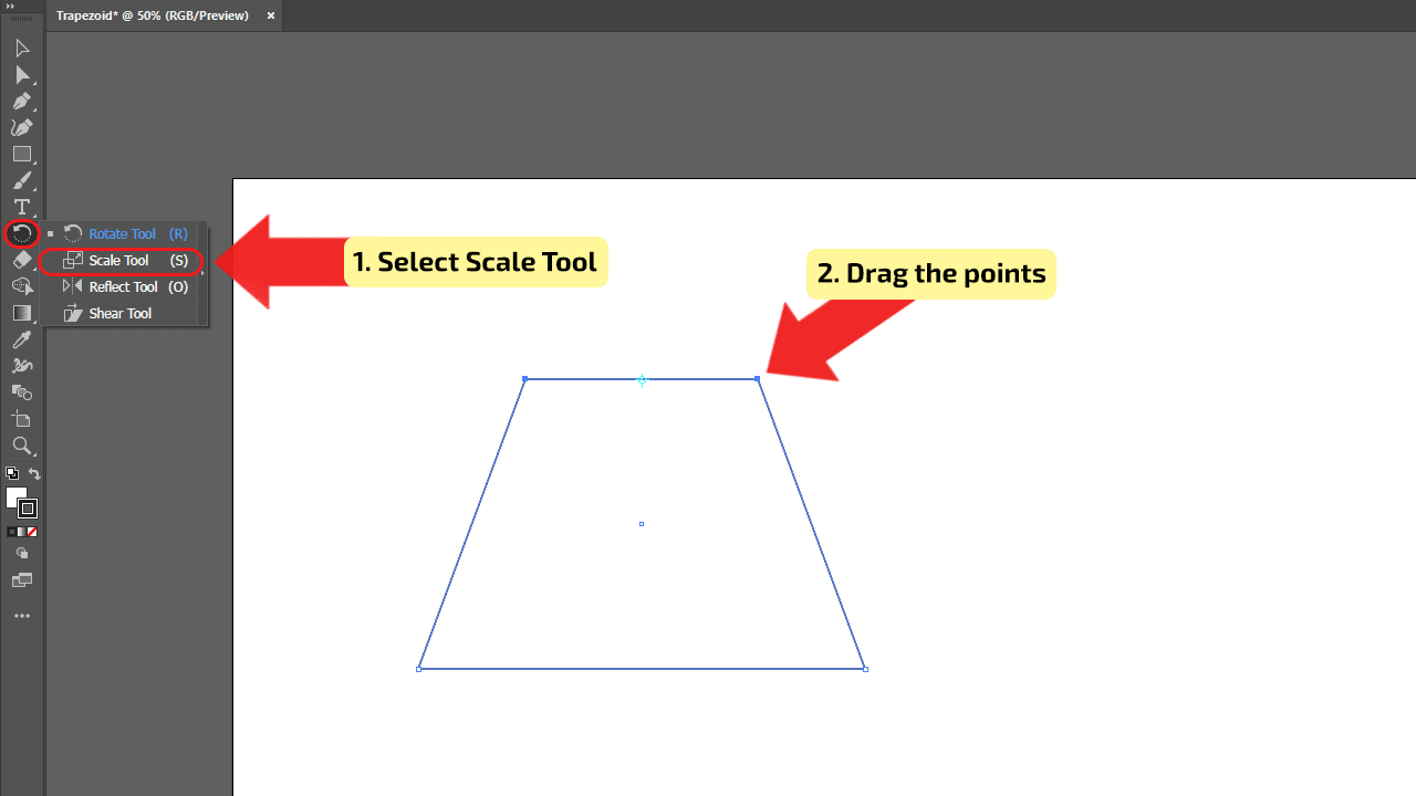 How to Make a Trapezoid in Illustrator — Stepbystep Guide