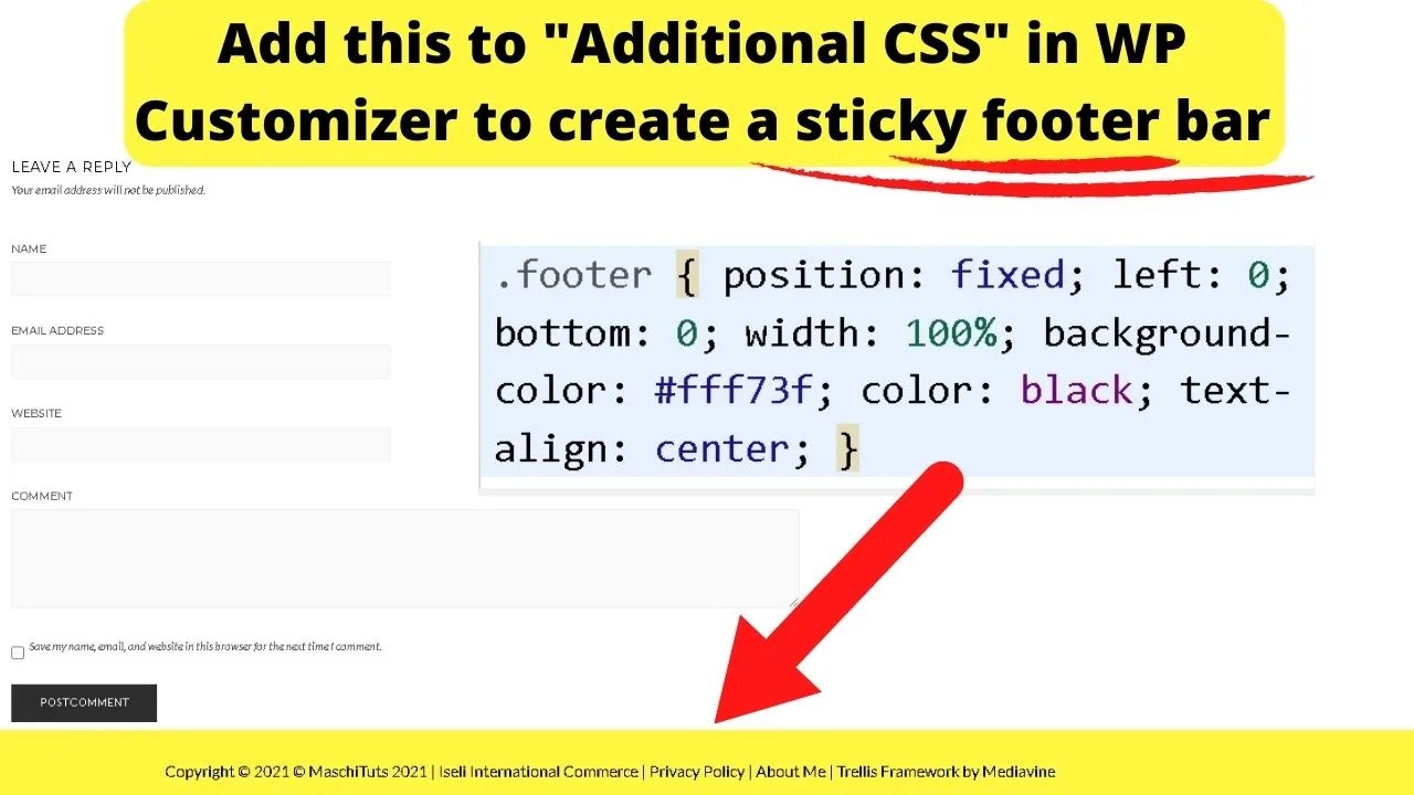 How to Make a Sticky Footer in WordPress — Indepth Guide