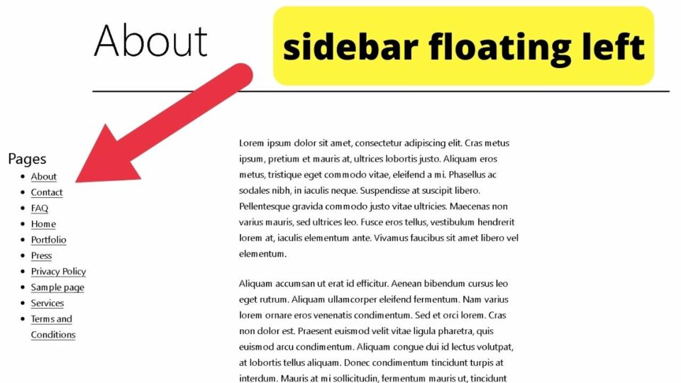 How to Add a Left Sidebar in WordPress — Stepbystep Guide