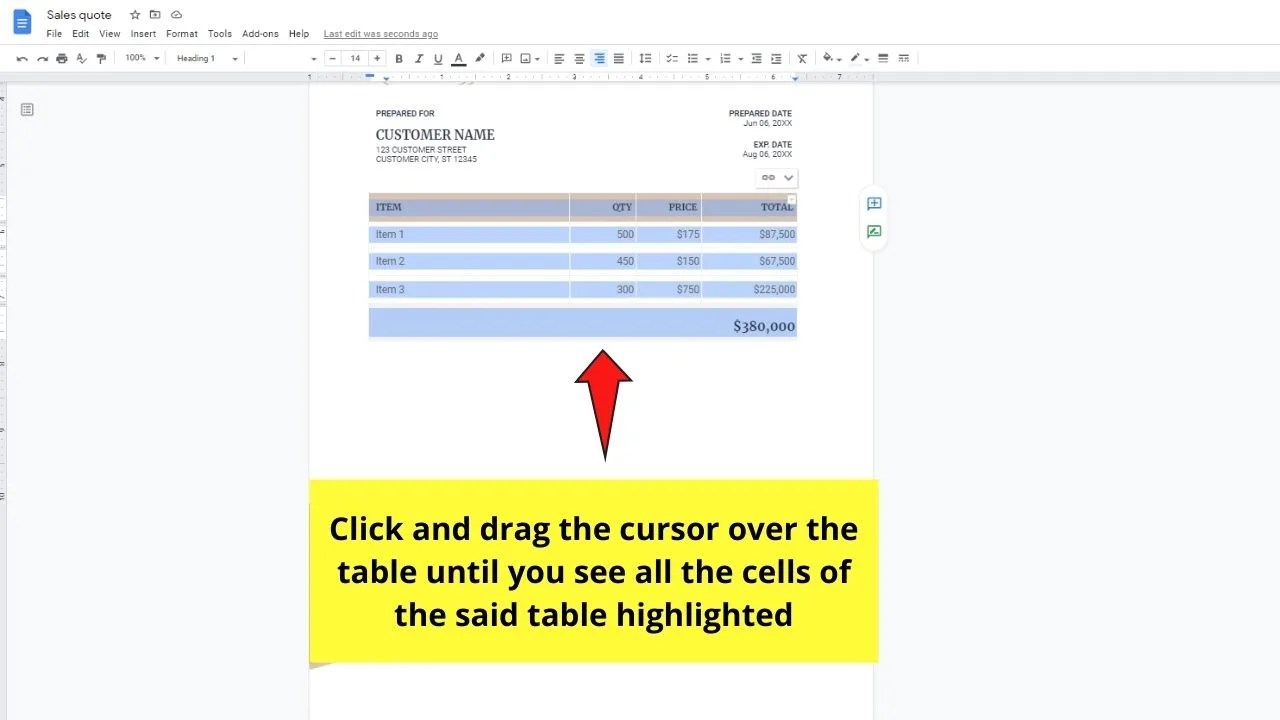 How to Move a Table in Google Docs in 2 Simple Steps