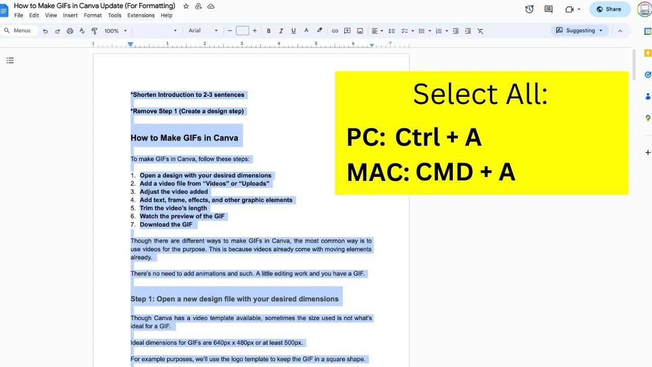 How to Select All in Google Docs — Quick Guide