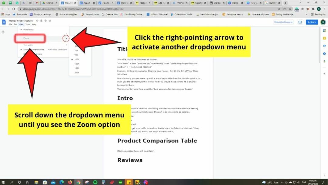 How to Zoom in Google Docs — A Detailed Overview