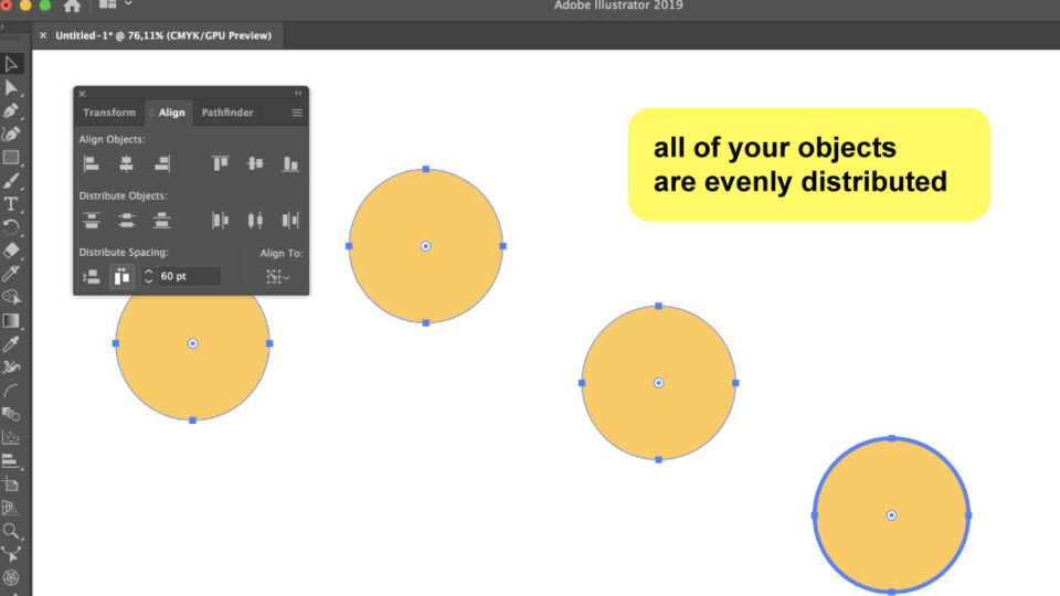 How to Evenly Space Objects in Illustrator in 6 Simple Steps