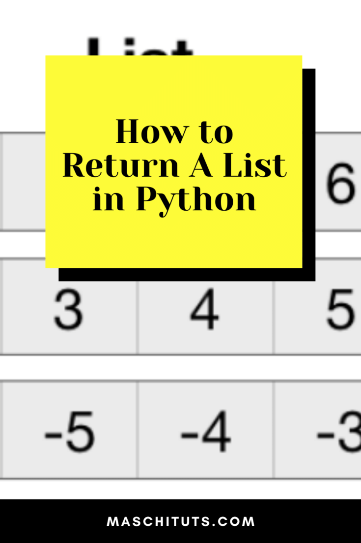 How to Return A List in Python 2 Best Ways