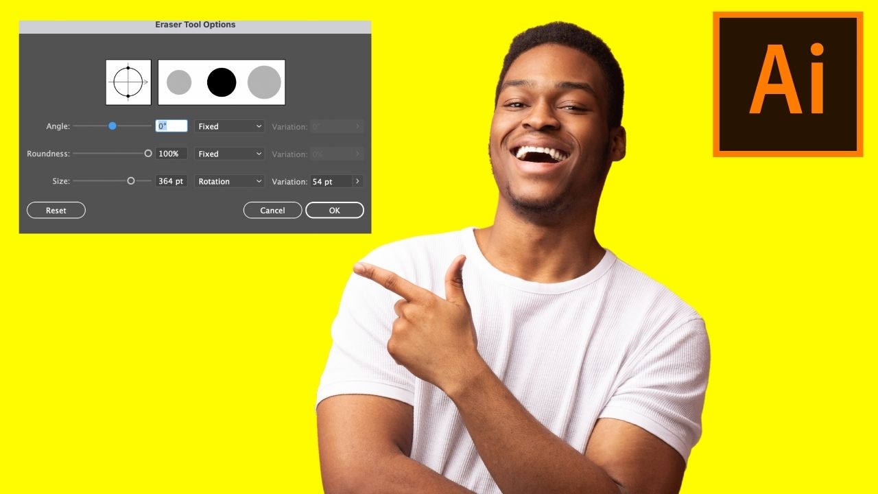 How to Make the Size of the Eraser Bigger in Illustrator