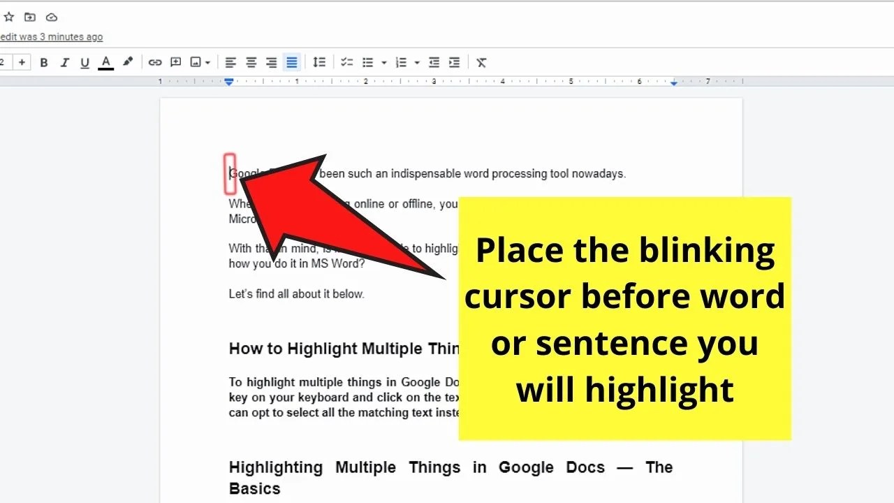 2 Methods to Highlight Multiple Things in Google Docs