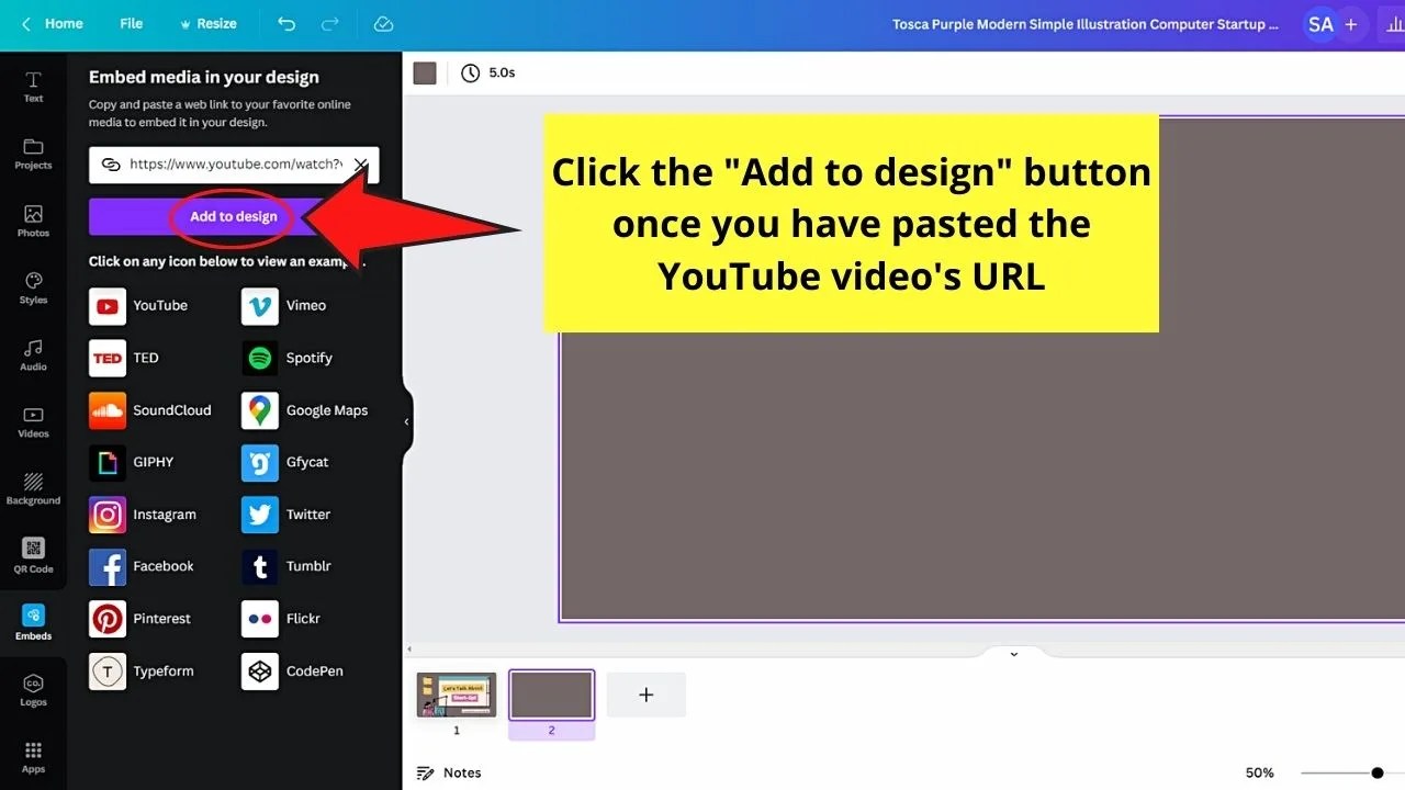 The 3 Best Ways to Embed a Youtube Video in Canva