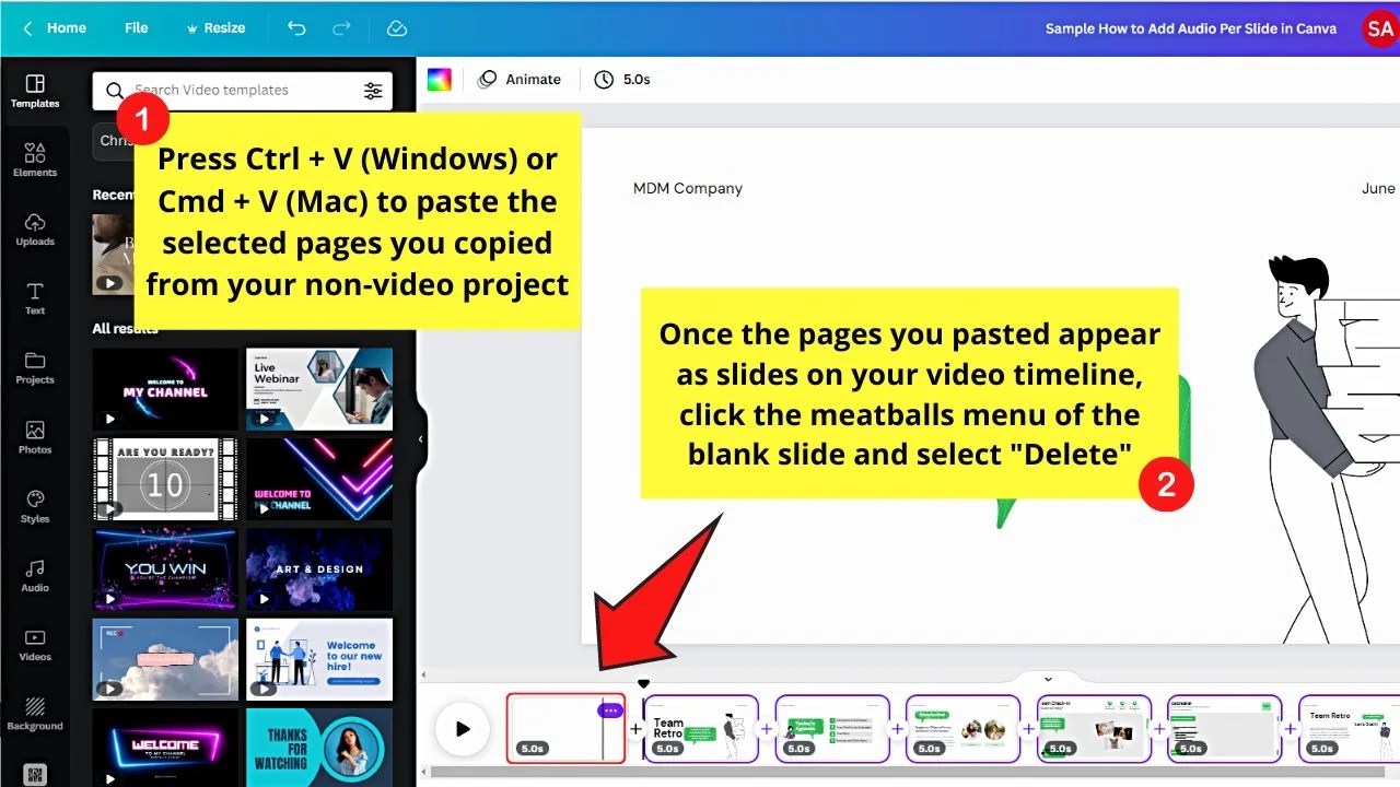 How to Add Audio Per Slide in Canva — Here's How It's Done