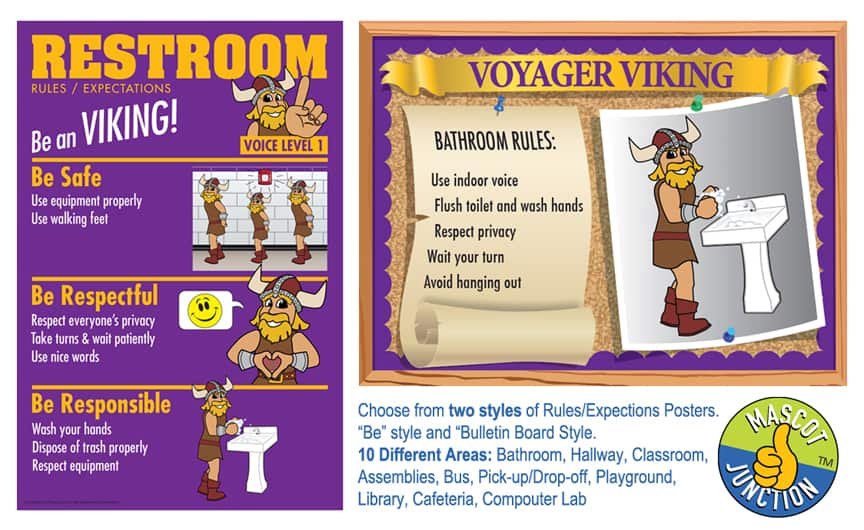 Viking Rules Posters Mascot Junction