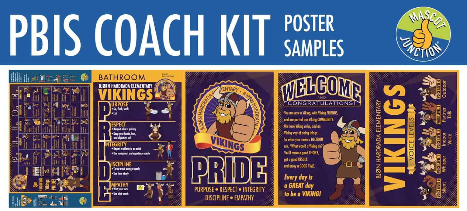 PBIS Coach Kit Sample Posters Mascot Junction