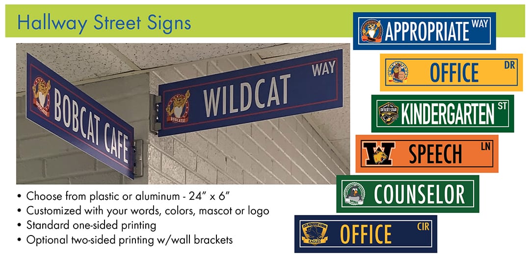 Hallway Street Signs Mascot Junction