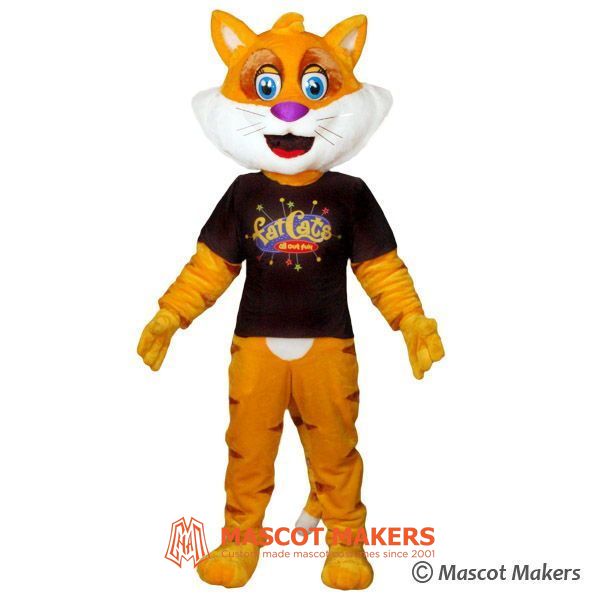 Cat mascot costume for Fat Cat Fun Centers Mascot Makers
