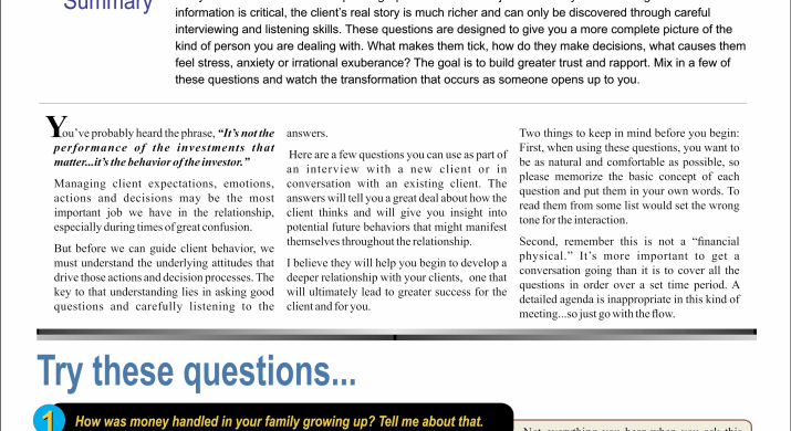 12 Question Psychological Interview Maselli Group