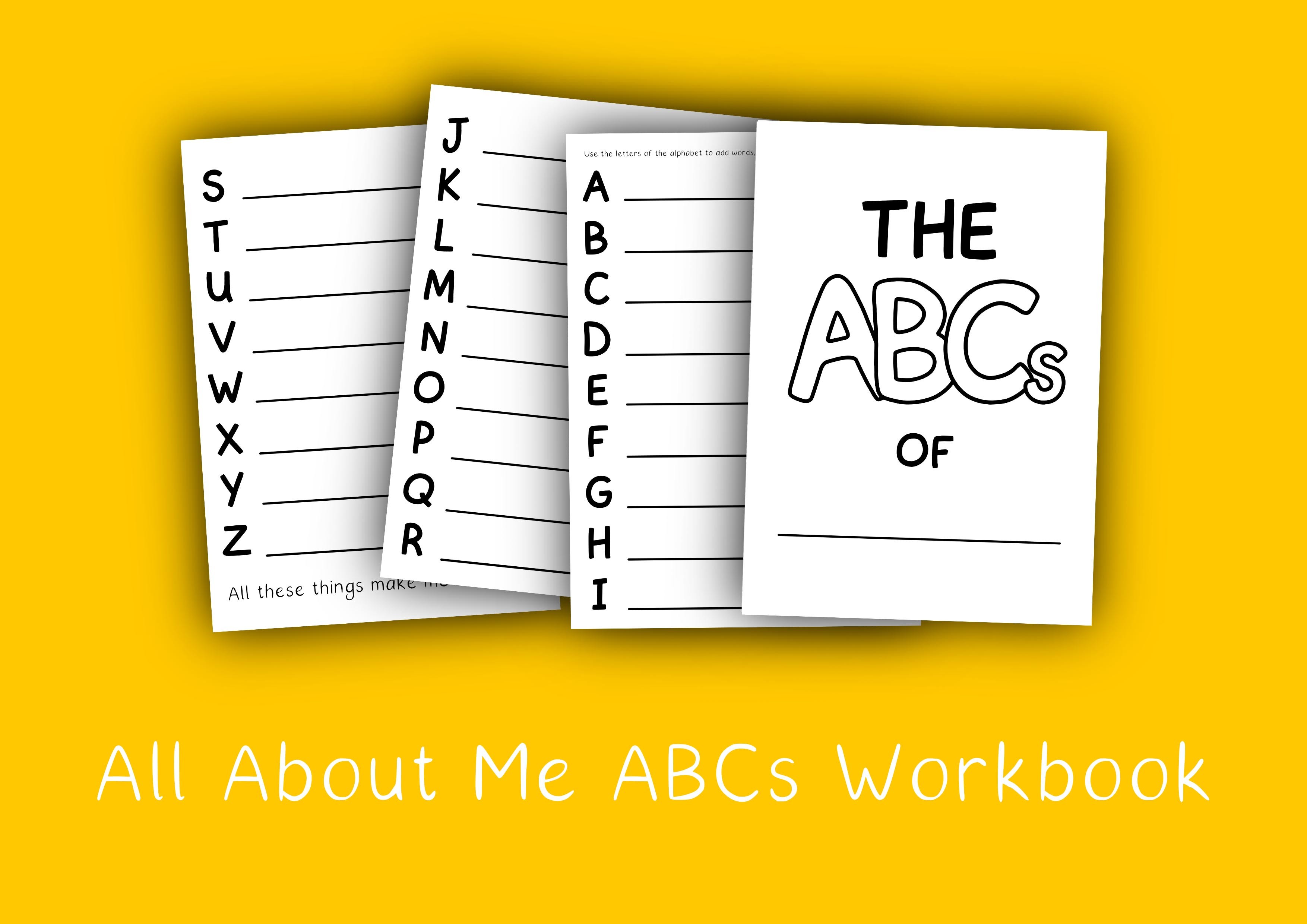 Mash > Mé Féin > All About Me ABC Workbook